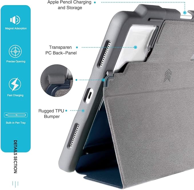 STM Dux Plus Rugged case for Apple iPad Pro 12.9/1st Gen 2017 - Black (stm-222-165JV-01)