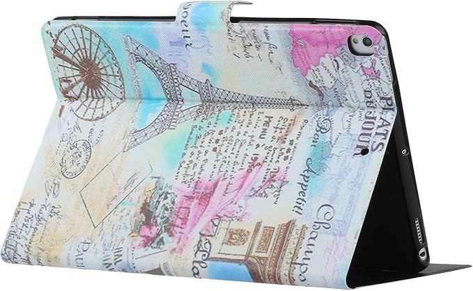 for Apple iPad 10.2 Case 2021/2020/2019 iPad 9th/8th/7th Generation Smart Cover with Pencil Holder [Auto Wake/Sleep] PU Leather Stand Folio Tri-fold Shockproof Thin Shell Colored Graffiti