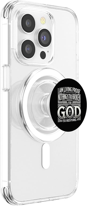 Inspirational Testimony Christian Religious Faith Phone Grip PopSockets PopWallet for MagSafe