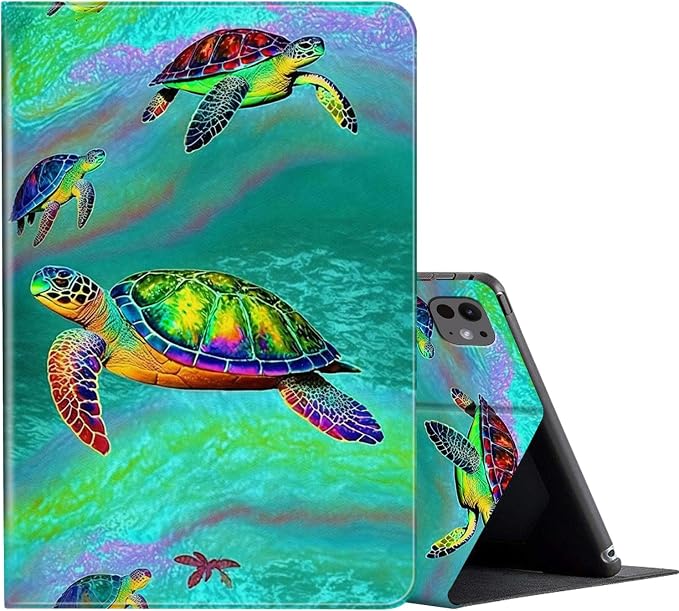FUYOCWE for iPad Pro 13 Inch Case (M47th Generation2024 Model A2925A2926A3007)PU Leather Slim Folding Stand Case for iPad 13 7th GenAuto Sleep Wake Cover -A Dream Catcher Wolf