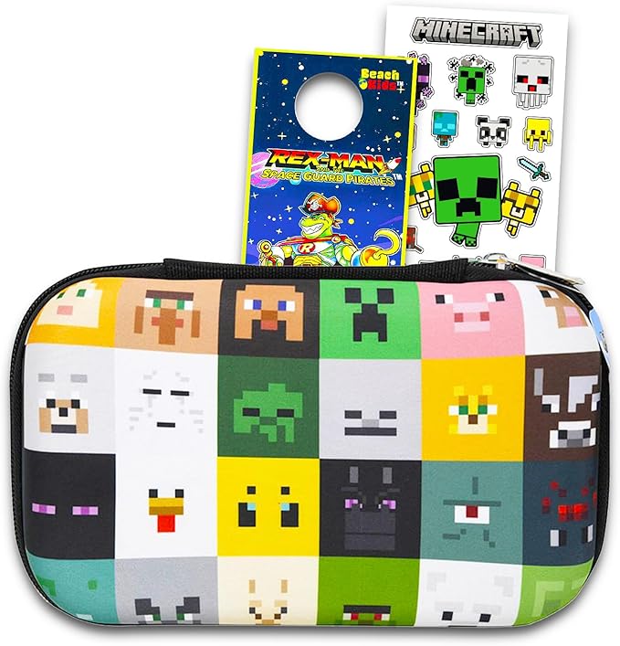 Minecraft Pencil Case for Kids, Boys - Bundle with Pencil Holder, Stickers, More | Minecraft School Supplies Set