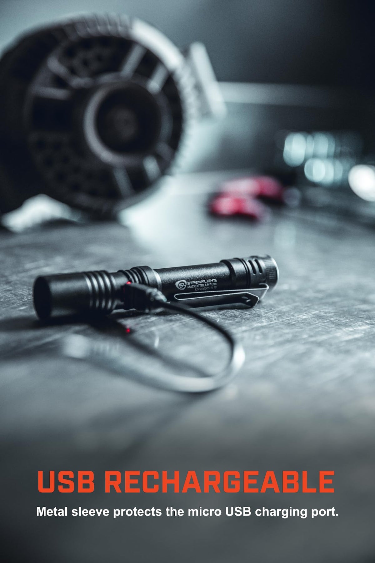 Streamlight 66320 MacroStream 500-Lumen 2,000-Candela Flashlight, Black