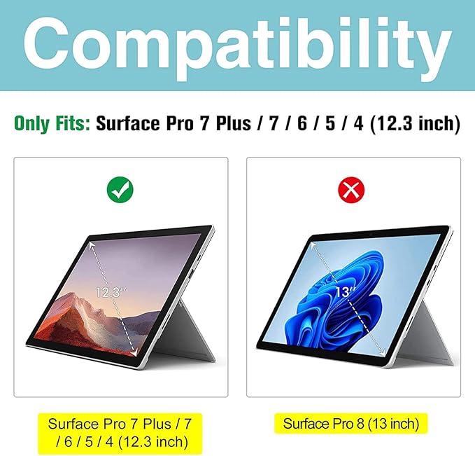 ProCase Surface Pro 6/ Surface Pro 5/ Pro 4/ Pro LTE Case Full Body Hybrid Protective Case 360 Degree Rotatable Heavy-Duty Cover with Adjustable Hand Strap Shoulder Belt and Kickstand -Black