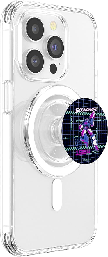 Transformers Soundwave 1984 Grid PopSockets Adhesive PopGrip