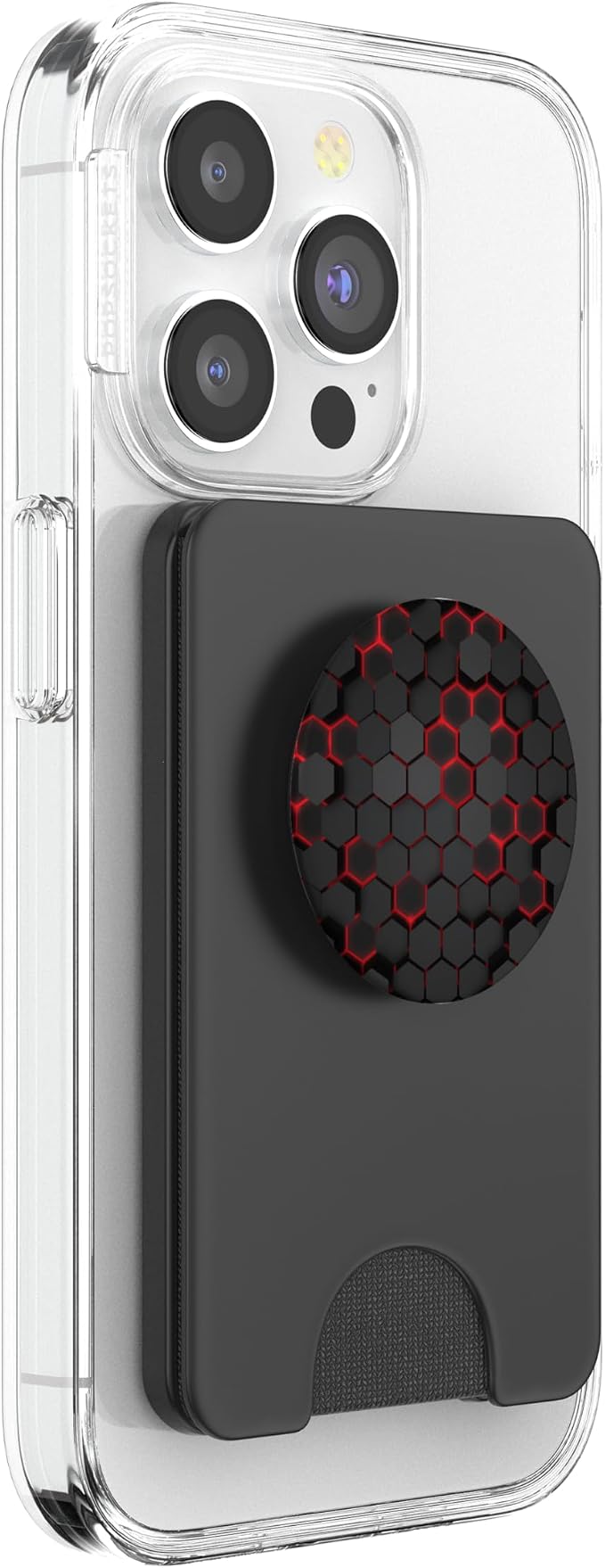 Cool Red and Black Cell Phone Button Holder Pop Out Knob PopSockets Adhesive PopGrip
