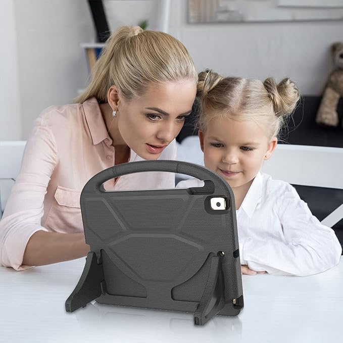 Kids Case for iPad 10.2 &amp 10.5 iPad 9th/8th/7th Generation 10.2 2021 2020 2019 Case with Screen Protector iPad Air 3rd Gen/Pro 10.5 inch Protective Cover with Handle Stand Black