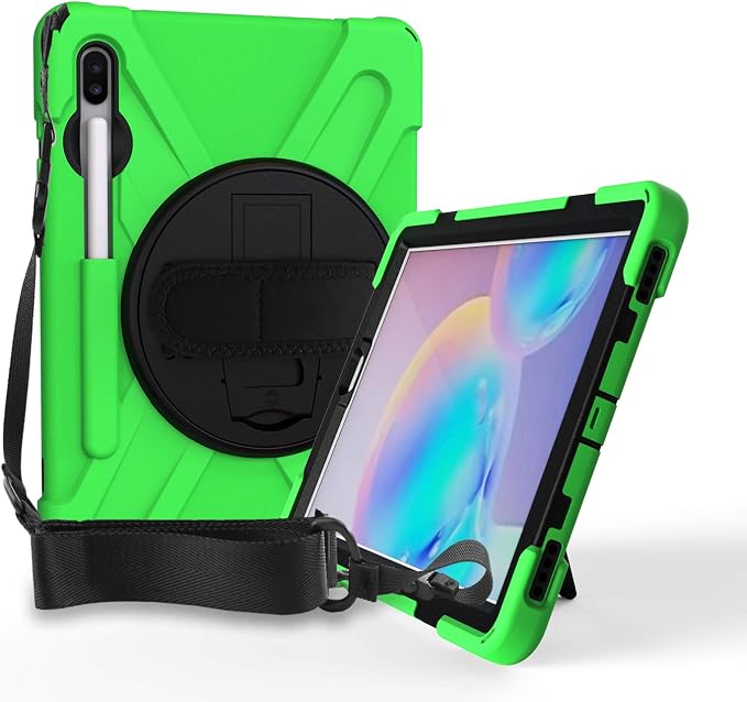 KIQ Shield Series for Samsung Galaxy Tab S7 FE Case Galaxy Tab S8 Plus Case Heavy Duty Shockproof Case w/S Pen Holder for Samsung Tab S7 fe 5G case 12.4 Inch 2020 SM T970 X800 T730 - Black