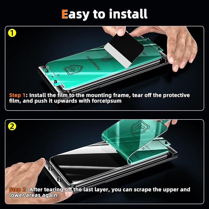 MAYtobe [2-Pack Screen Protector for Samsung Galaxy Note 9 Ceramic film with Installation Tray Easy Installation 3D Curved Bubble Free Anti-Scratch