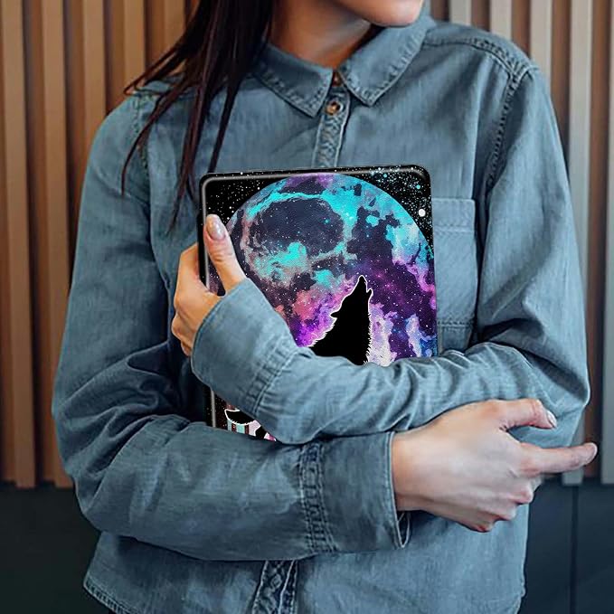 Astronaut Mushrooms Pattern Case for iPad 10.2 iPad 9th Generation 2021/ iPad 8th Generation 2020/ iPad 7th Generation 2019360 Degree Rotating Stand Protective Cover with Auto Sleep/Wake