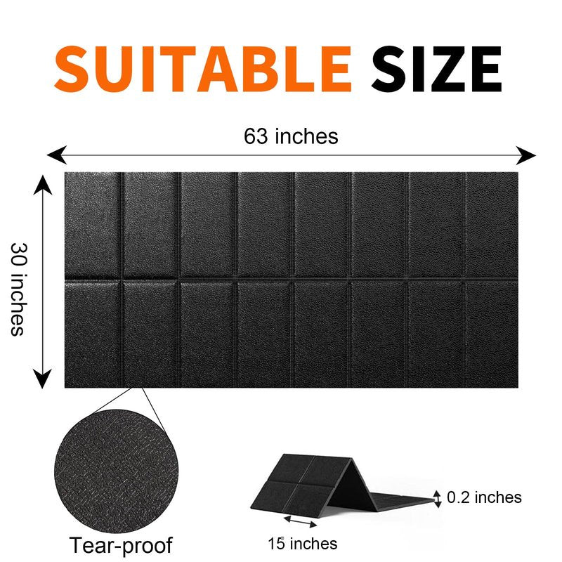 Stepwaver Treadmill Mat for Floor & Carpet Floors, 63" × 30", 0.2" Thick Non-Slip Treadmill Mat for Carpet, Mat for Under Treadmill on Carpet Hardwood Floors