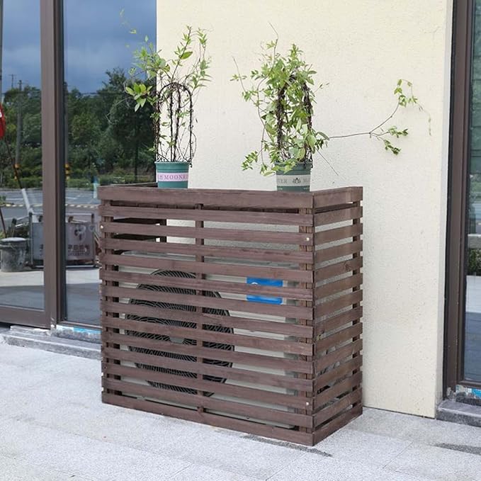 Wood Air Conditioner Fence Screen