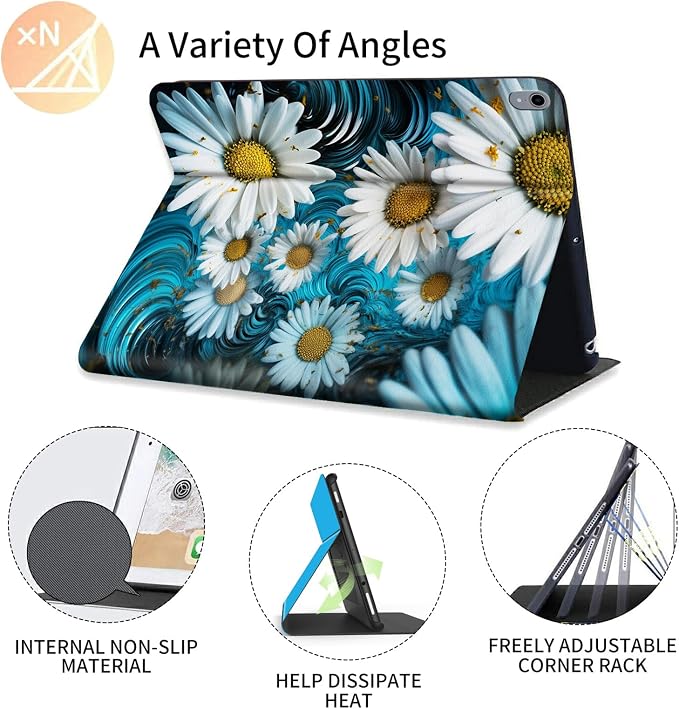 Case for iPad (A16) 11th Generation 11 Inch (2025) for iPad 10th Generation Case 10.9 Inch (2022)Slim Shockproof Shell PU Leather Stand Cover w/Auto Sleep Wake-American Eagle Rebirth of Fire