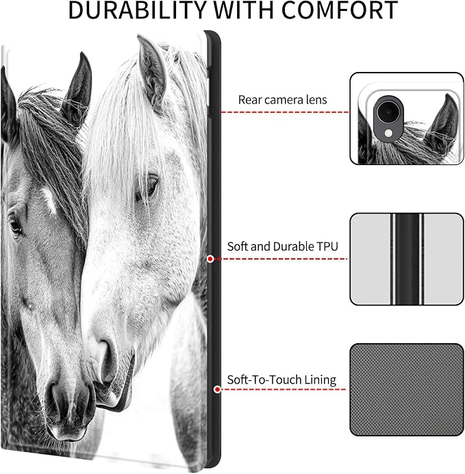 Case for iPad (A16) 11th Generation 11 Inch (2025)/ iPad 10th Generation 10.9 inch 2022Slim PU Leather Smart Cases Covers with Auto Wake/Sleep-Beast Roared