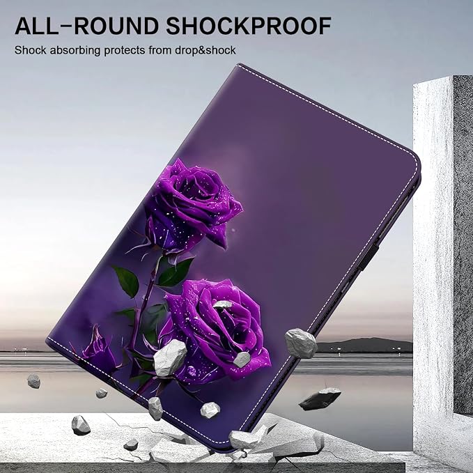 ALILANG Case for Kindle Fire HD 10 &amp 10 Plus Tablet (13th/11th Generation 2023/2021 Release) 10.1 Shockproof Folding Stand Cover for Amazon Fire Hd 10 Tablet Case-Basalt Eagle