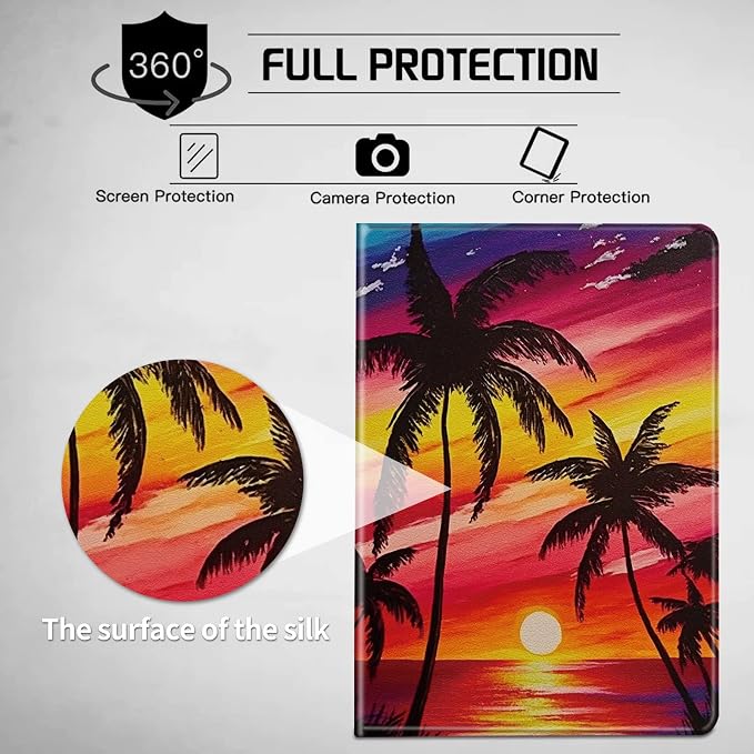 for Kindle Paperwhite 11th Gen 2021 6.8 inch Case - Signature Edition with Adjustable Stand &amp Auto Wake/Sleep - American Flag &amp Skull