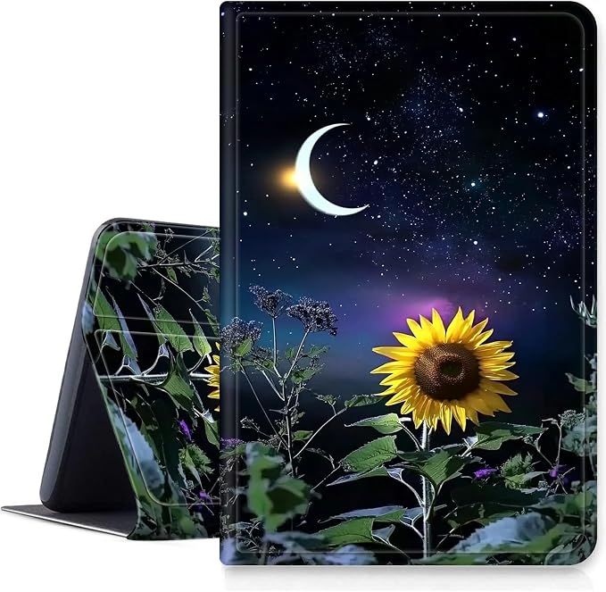 Case for Amazon Fire 7 Tablet 2019/2017 Release 9th/7th Generation PU Leather Smart Protective Cover with Auto Sleep/Wake for Fire 7 2019Beautiful Sunset