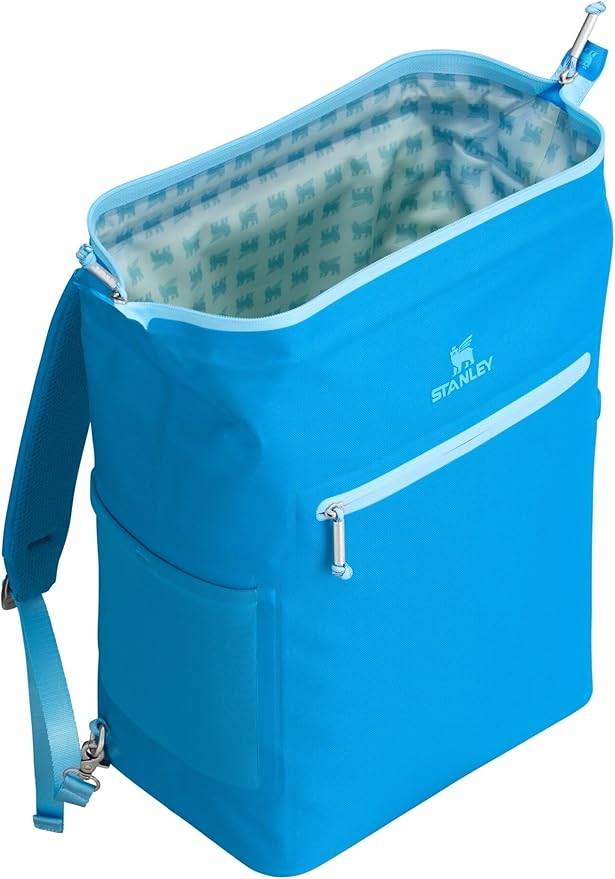 Stanley All Day Madeleine Backpack Soft Cooler 20 Can Cooler with Handle and Shoulder Straps Insulated Travel Bag with Zipper BPA-Free
