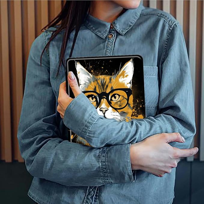 American Flag Deer Pattern Case for All-New Amazon Kindle Fire 7 Inch Tablet (9th/7th/5th Generation 2019/2017/2015 Release)360 Degree Rotating Stand Protective Cover with Auto Sleep/Wake
