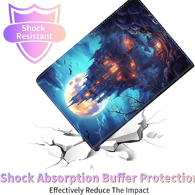Case for New iPad (A16) 11th Generation 11 Inch 2025for iPad 10th Generation 2022 10.9 Inch Multi-Angle Stand Smart Cover Shockproof with Auto Wake/Sleep ，Starry Sky