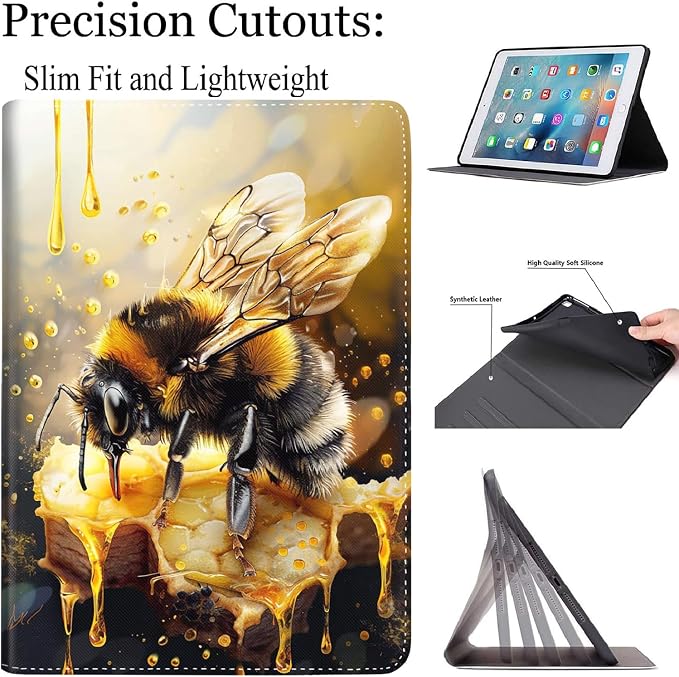 Case for New iPad (A16) 11th Generation 11 Inch 2025for iPad 10th Generation 2022 10.9 Inch Multi-Angle Stand Smart Cover Shockproof with Auto Wake/Sleep ，Starry Sky