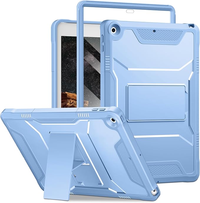 DTTO Case for for iPad 9th/8th/7th Generation 10.2-inch Black | Durable Shockproof Protective Cover Built-in Screen Protector &amp Kickstand Corner Protection