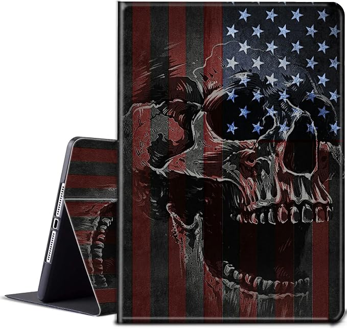 for All-New Fire HD 10 Tablet Case (13th Generation 10.1 inch 2023 Release) with Adjustable Stand &amp Auto Wake/Sleep Feature Smart Protect Cover Case - American Flag