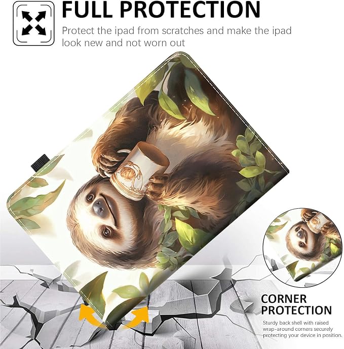 Case for All-New Amazon Fire HD 10 and 10 Plus Tablet (13th/11th Generation 2023/2021 Release) 10.1 Multi-Angle Smart Stand Cover Auto Sleep/Wake Skull and Fire