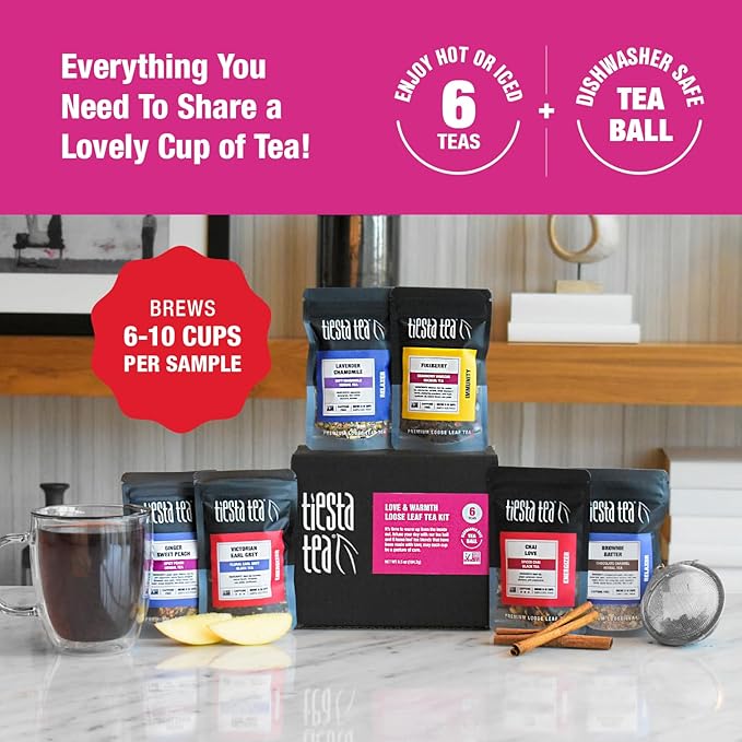 Tiesta Tea - Love & Warmth Loose Leaf Tea Gift Set, Loose Leaf