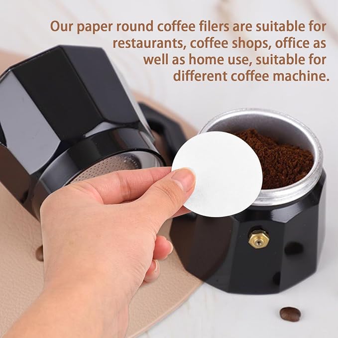 CEYAZYE 200 PCS Round Coffee Filter Paper, 56 mm Disposable Coffee Filters