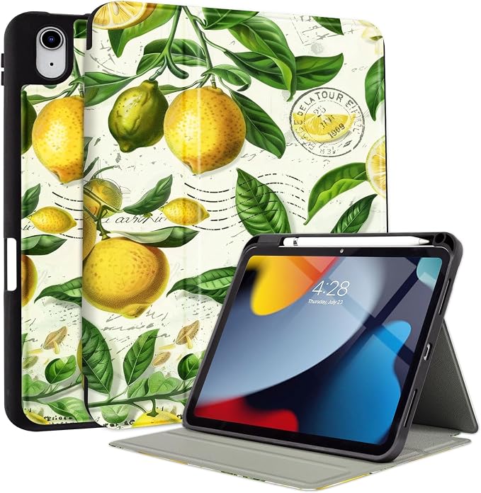 Vimorco Christmas Case for iPad (A16) 11th/10th Gen 11/10.9 inchAntlers | Multi-Angle Viewing Protective Folio Stand Shockproof CoverPencil HolderSupport Touch IDAuto Wake/SleepEssential Gift