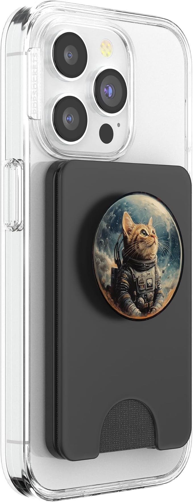 Space Cat Kitty Meow Animal Pet Outerspace Astronaut PopSockets Adhesive PopGrip