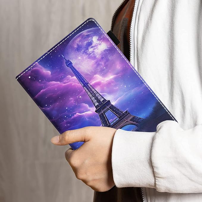 Case for Amazon Kindle Fire HD 8/Fire HD 8 Plus Tablet (12th/10th Generation 2024/2022/2020 Release) - PU Leather Folio Cover with Smart Auto Wake/Sleep Bald Eagle
