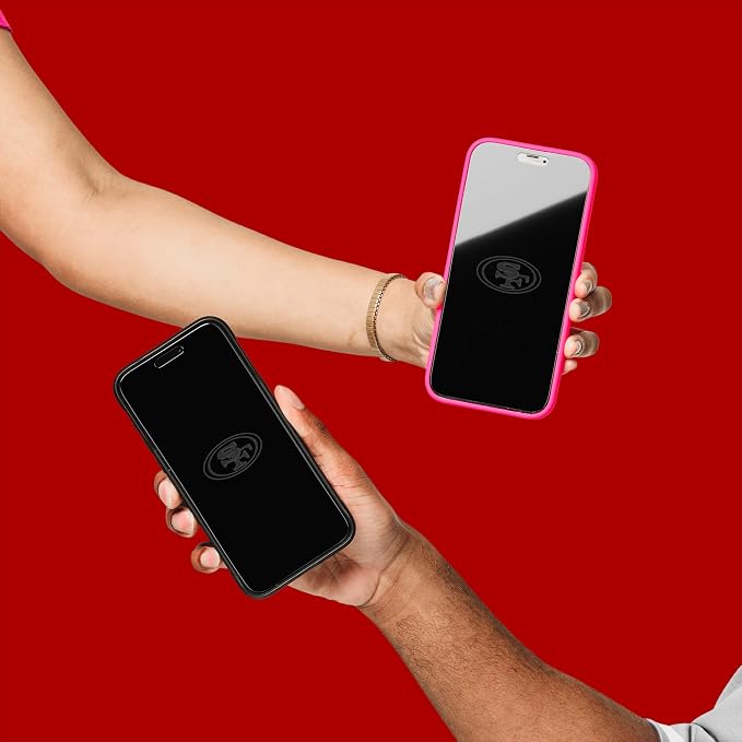 NFL Arizona Cardinals Privacy Screen Protector As Seen on Shark Tank Tank for iPhone 17 w/ Disappearing Design - Scratch-Resistant Glass Protector - Easy-Install Screen Guard w/ Disappearing Design (I