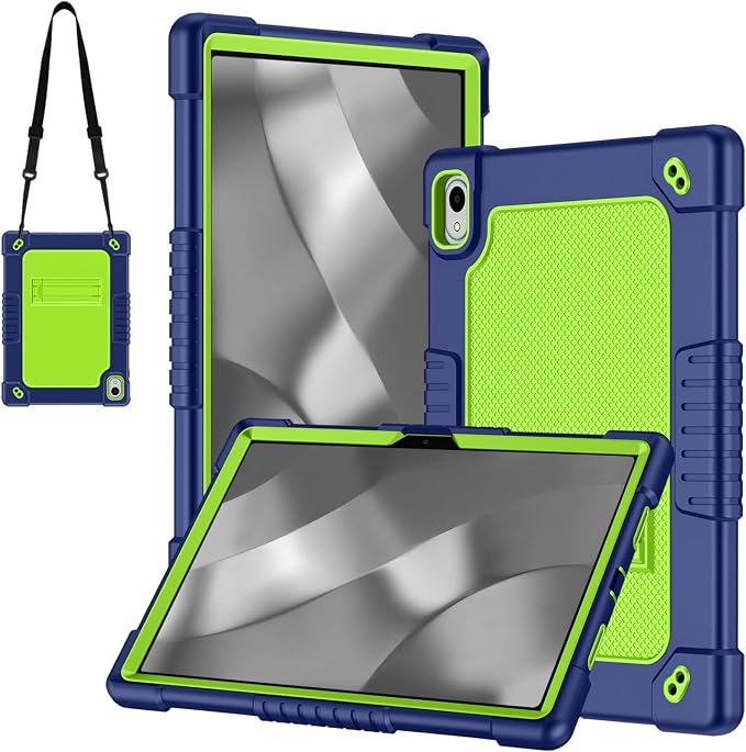 Onn 11 Tablet Pro 2024 Model CaseHeavy Duty Protective Case with Kickstand Shoulder Strap Shell Case for Walmart Onn Tablet Pro 11 inch 2024 Model: 100146660 (Black)