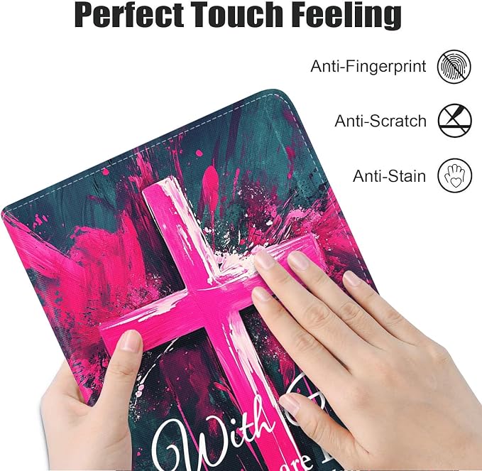 Case for Samsung Galaxy Tab S10 Plus 2024/ S9 Plus/ S9 FE Plus 5G 12.4 Inch 2023 Premium PU Leather Stand Folio Cover with Auto Sleep/Wake Abstract Colorful Dog