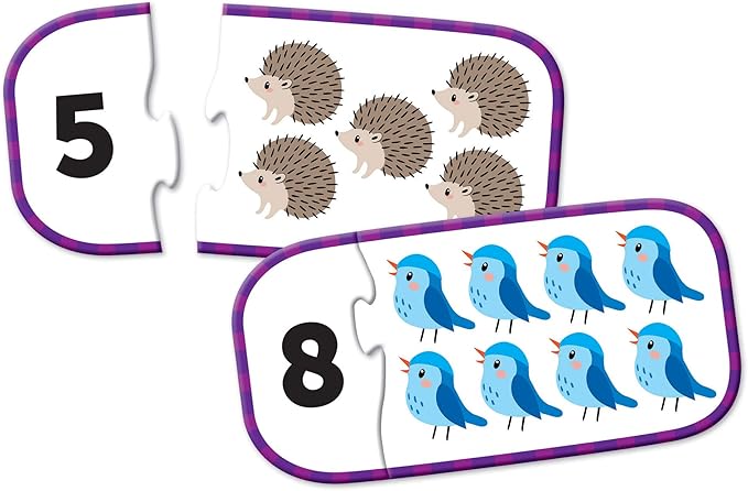 Learning Resources Counting Puzzle Cards, Kindergarten Readniness, Self Correcting Puzzles, Ages 3+