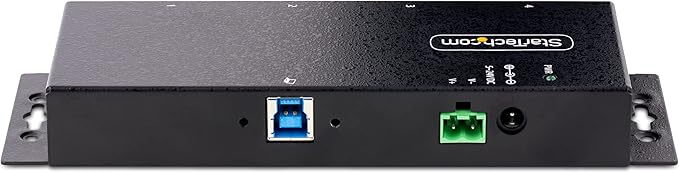 StarTech.com 4-Port Industrial USB 3.0 5Gbps Hub, Rugged USB Hub with ESD Protection, DIN/Wall/Desk Mountable USB-A Hub, USB Expander w/Locking Ports, Heavy Duty - TAA