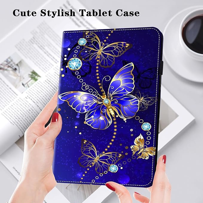 Case for Amazon Fire HD 10 and 10 Plus Tablet (13th/11th Generation 2023/2021 Release)PU Leather Slim Fit Folding Stand Cover - Brown Owl