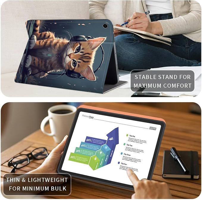 Case for Kindle Fire HD 10 &amp 10 Plus Tablet 10.1 (13th/11th Generation 2023/2021 Release) Lightweight Slim PU Leather Adjustable Multi-Angle Smart Shell Cover with Auto Wake/SleepA Flowers Art