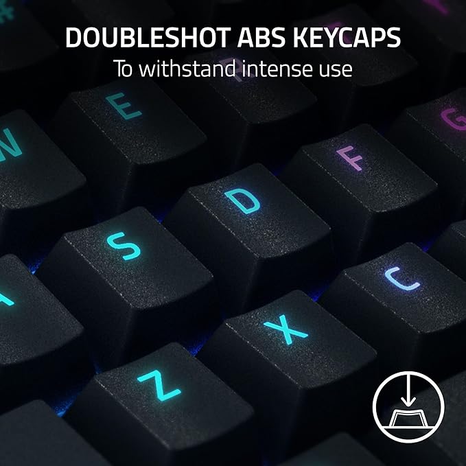 Razer BlackWidow V4 Mechanical Gaming Keyboard: Green Switches Tactile & Clicky - Chroma RGB - 6 Dedicated Macro Keys - Magnetic Wrist Rest- Multi-Function Roller &Media Keys (Renewed)
