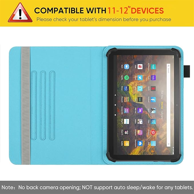 Universal 11 12 Inch Android Tablet Case Slim Fit Standing Cover for 10.9 11 11.5 12 Touchscreen Tablet with Multiple Viewing AnglesBird Tree