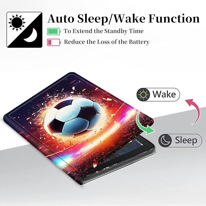 Case for iPad (A16) 11th Generation 11 Inch 2025/ iPad 10th Generation 10.9 Inch 2022 CaseHybrid Slim Multi-Angles Stand Auto Wake/Sleep Cover-Beach Sunset