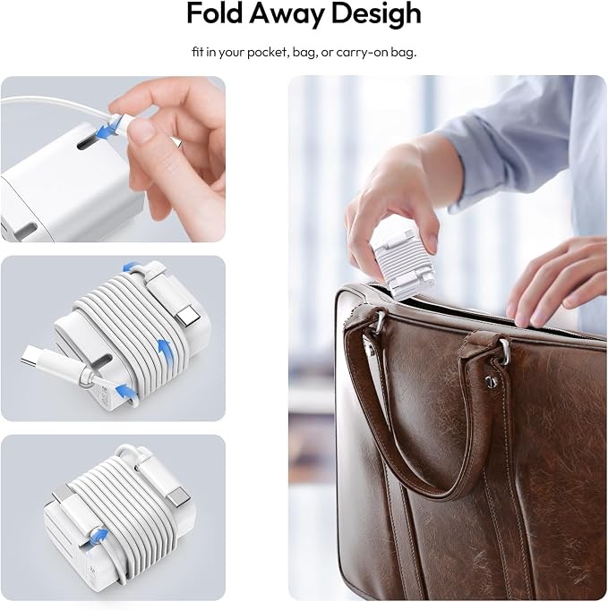 iPhone 15 Charger Fast Charging 2 Pack 20W Type C Wall Charger Fast Charging Block with 5FT USB C to C Charging Cable Compatible for iPhone 15/15 Pro/15 Pro Max/15 Plus iPad Pro/Air/Mini
