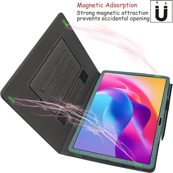Hand Strap Case for 10.1 TCL TAB 10 Gen 4 (Model: 8483A) Tablet PU Leather Bidirectional Multi-Angle Stand Cover with Auto Sleep &amp Wake/Elastic Pen Holder (Black)