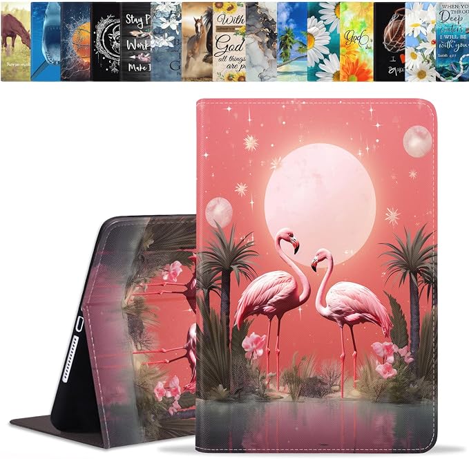Case for Samsung Galaxy Tab A 8.0 2019 (SM-T290/T295/T297) Slim Lightweight PU Leather Stand Cover with Auto Wake/Sleep for Galaxy Tab A 8.0 Inch Abstract Watercolor Art Dogs