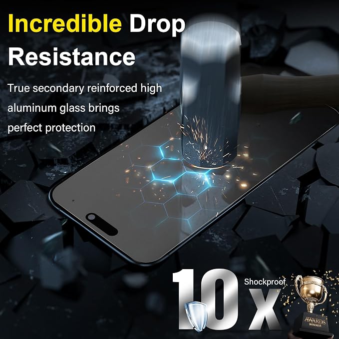 YWXTW 2 Pack Matte Screen Protector for iPhone 14 Pro Max 6.9 Inch + 1 Set Camera Lens Protector Anti Glare Anti Fingerprint 14 Pro Max Glass Screen Protector Bubble Free Smooth as Silk