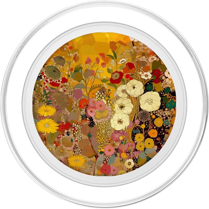 Art Nouveau Flowers Garden and Floral Nature Art PopSockets Adhesive PopGrip