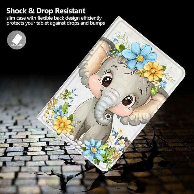 Case for Amazon Fire 7 Tablet 2019/2017 Release 9th/7th Generation PU Leather Smart Protective Cover with Auto Sleep/Wake for Fire 7 2019Beautiful Sunset