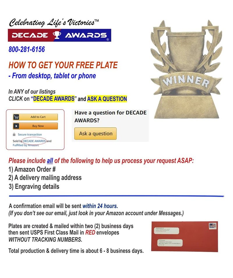 Decade Awards Fantasy Football Champion Trophy - Gunmetal Champion Ring Award - 4 Inch Tall - Engraved Plate on Request