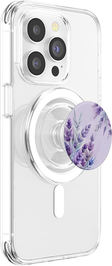 Lavender Floral Pattern PopSockets Adhesive PopGrip